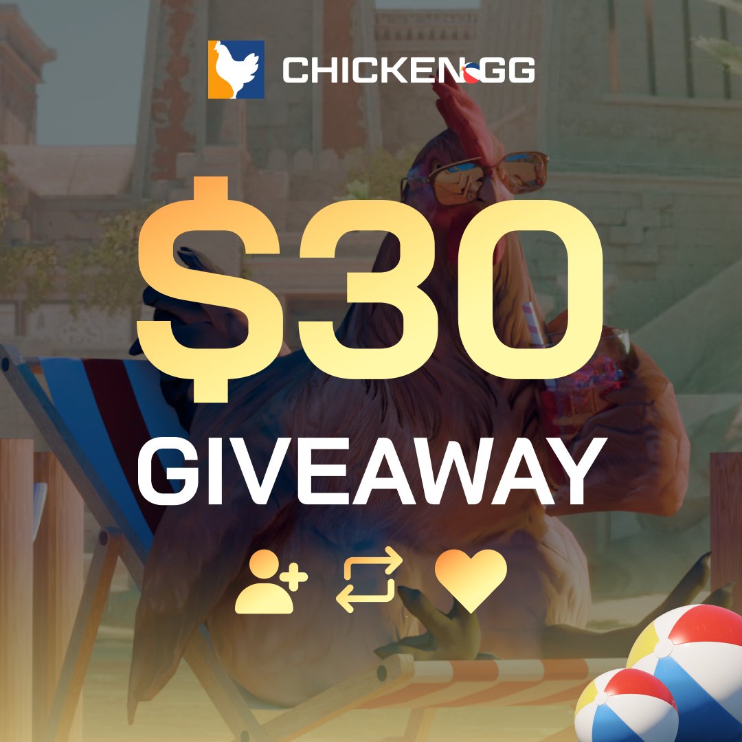 $30 GIVEAWAY 🎁
To celebrate Chicken's 1 million token summer event

Steps to enter:
- Follow <a href="/HqtefulBets/">Hqteful</a> &amp; <a href="/chickendotgg/">Chicken.GG</a> 
- Like, RT &amp; Tag 2 friends
- Use code GAS on ChickenGG (optional)

Picking winner in 72 hours! ⏰