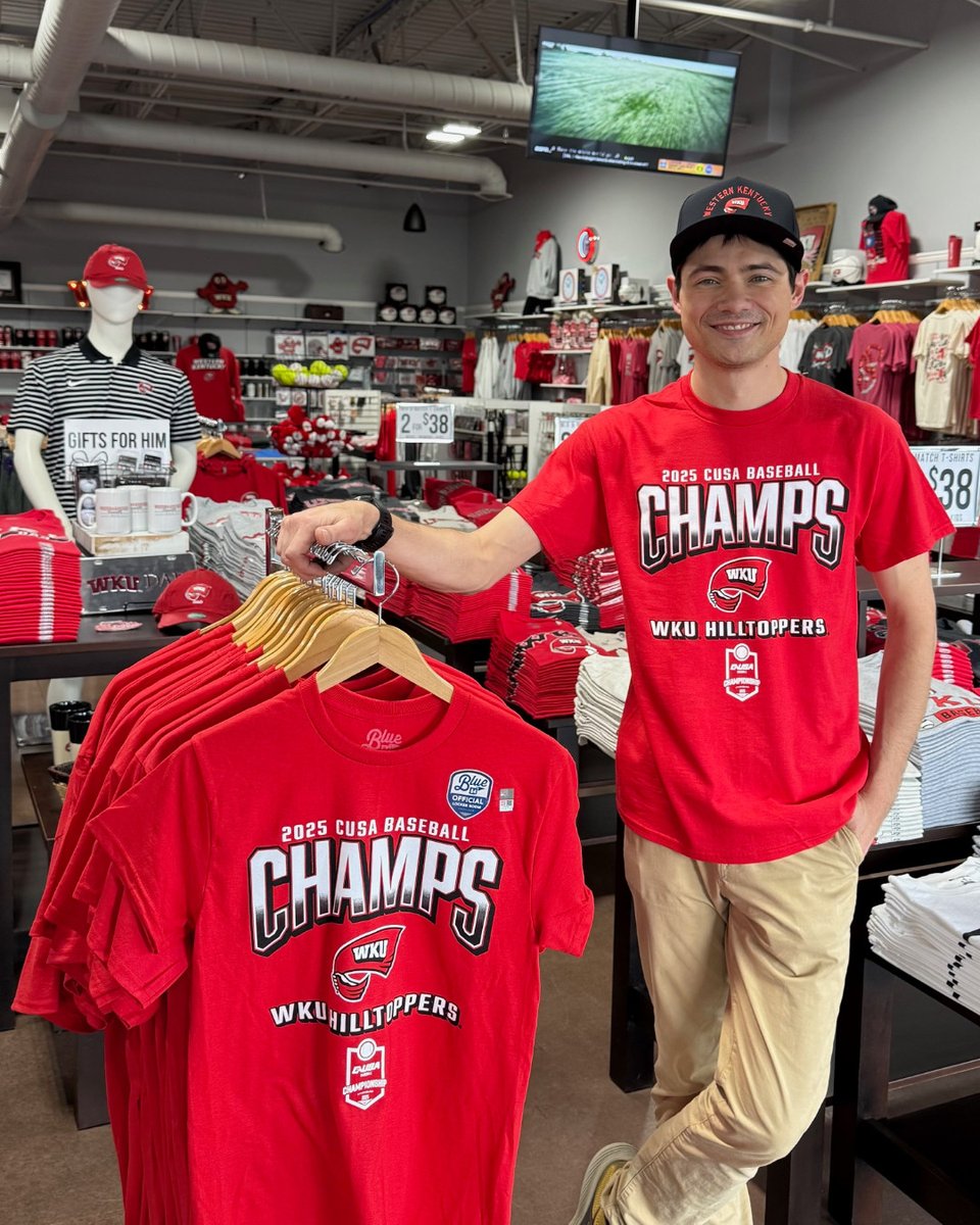 It's GAME DAY, Hilltoppers! ⚾ Shop the Tournament Champs tee today!
alumnihall.com/blue-84/wester…