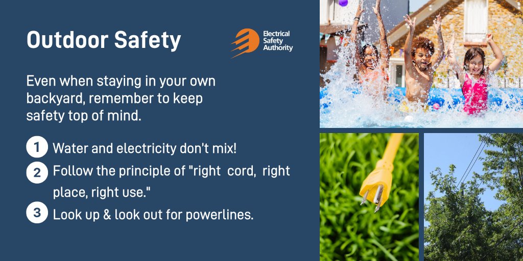 Whether your outdoor plans include work or play, keep you &amp; your loved ones safe from electrical hazards found outside the home. Get safety advice &amp; easy-to-follow tips: bit.ly/3hDP8ow