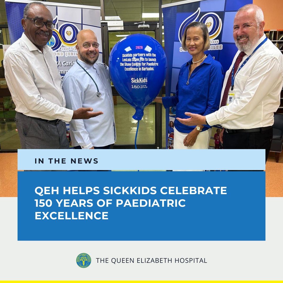 QEH Barbados (@qehconnect) on Twitter photo 🎈 We're proud to join the global celebration of 150 years of paediatric excellence at SickKids Toronto! (<a href="/SickKidsNews/">The Hospital for Sick Children (SickKids)</a>)
Read more about this meaningful milestone:
🔗 qehconnect.com/qeh-helps-sick…
#QEHBarbados #SickKids150 #PaediatricExcellence #ShawCentre #ChildHealthCare 🎈 We're proud to join the global celebration of 150 years of paediatric excellence at SickKids Toronto! (<a href="/SickKidsNews/">The Hospital for Sick Children (SickKids)</a>)
Read more about this meaningful milestone:
🔗 qehconnect.com/qeh-helps-sick…
#QEHBarbados #SickKids150 #PaediatricExcellence #ShawCentre #ChildHealthCare