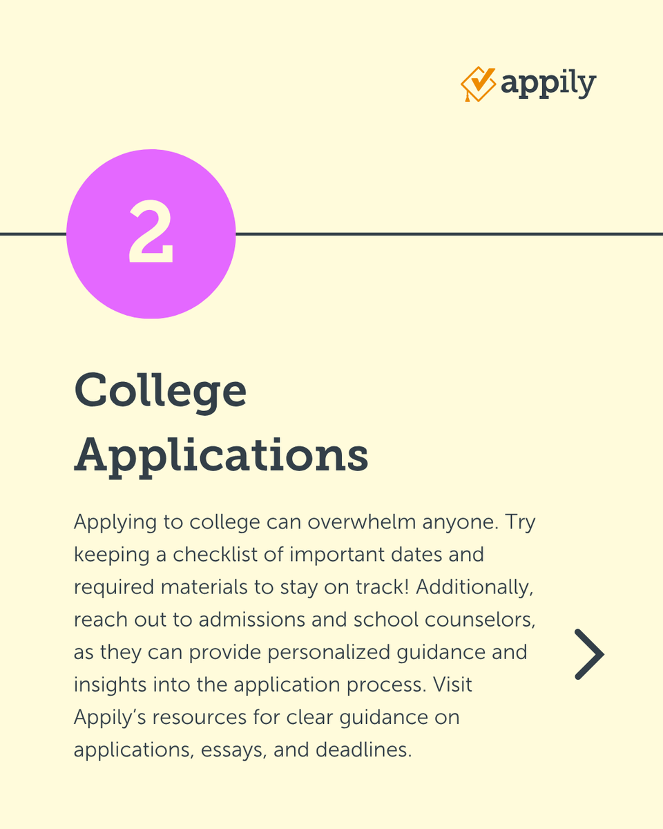AppilyCom's tweet image. Starting college as a first-generation student can feel overwhelming, but here are a few tips to set you up for success. 💡

#FirstGenerationStudent #CollegeTips #StudentTips
