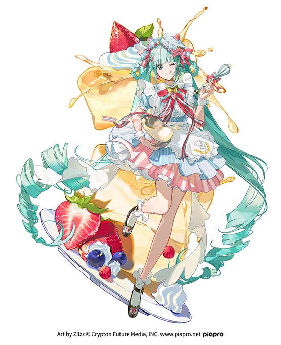 绘制了官方的甜美交织初音未来!