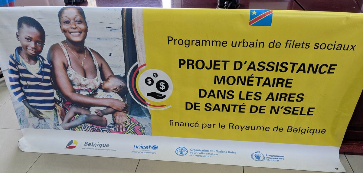 Lessons Learned workshop for the joint project by <a href="/MinasRDC/">Ministère des Affaires Sociales de la RDC</a> <a href="/UNICEFDRC/">UNICEF en RDC</a> <a href="/WFPDRC/">WFP DRC</a> <a href="/FAORDCongo/">FAO en République démocratique du Congo</a> implemented in Nsele.  3,996 families received  cash+ to mitigate the impacts of COVID-19 while informing Social protection strategies &amp; SP tools in DRC
Thanks to <a href="/BelgiqueRDCongo/">Belgique en RDCongo</a>