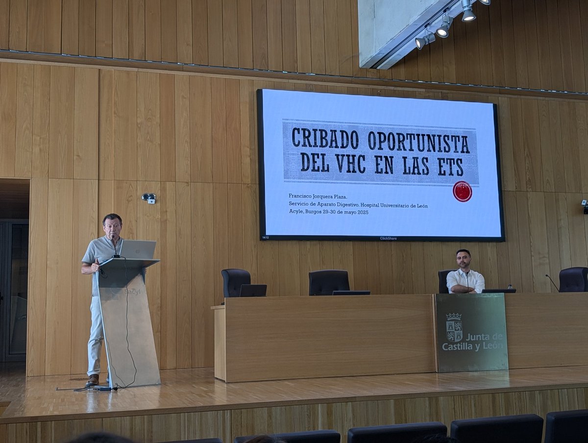 Para finalizar la reunión el Dr. Jorquera nos hablará sobre el cribado oportunista del VHC #acylhe2025