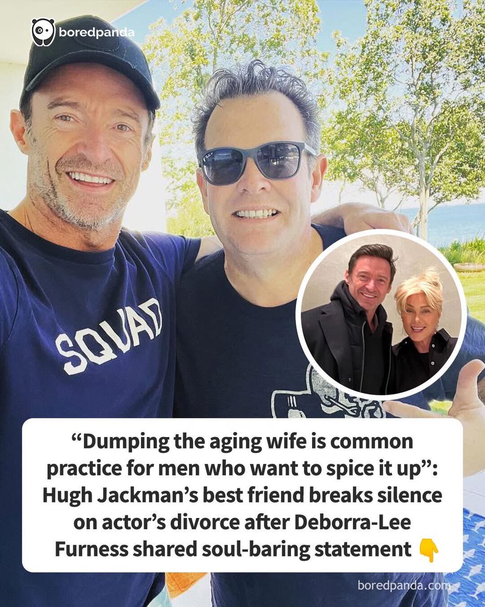 Franchement Hugh, tu n'as pas honte de te cacher derrière ton meilleur ami 😱 Décidément la lâcheté est de mise dans cette affaire, sans compter la tricherie ! <a href="/RealHughJackman/">Hugh Jackman</a> 
Wolverine est descendu bien bas....
