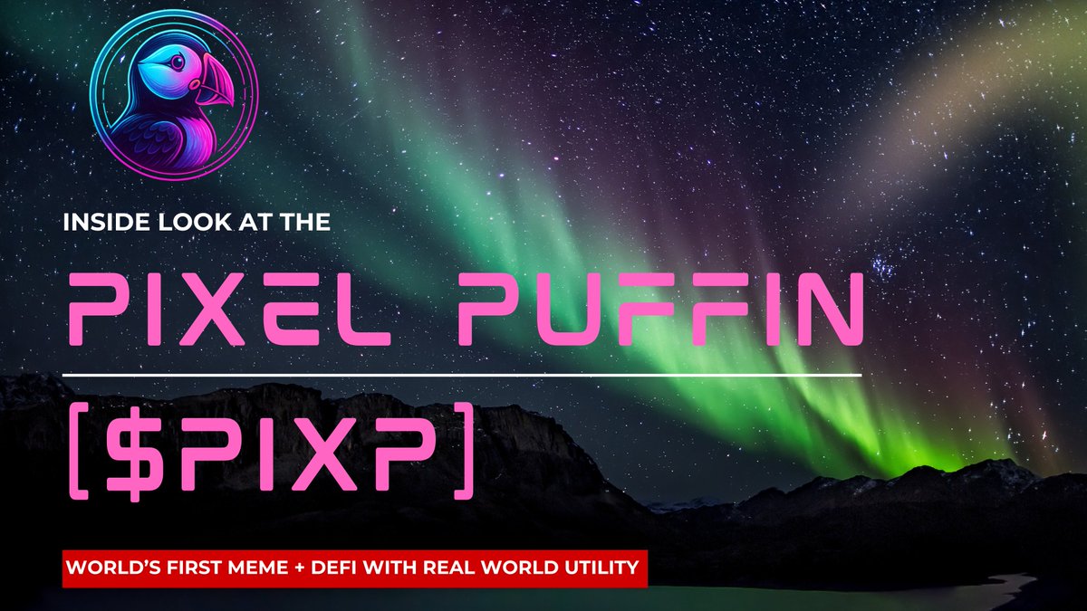 What is Pixel Puffin [$PIXP]?

An inside look at the #pixp project. Don't miss!

Produce Video: youtu.be/ehakhcsHmyI

#pixp #memecoin #defi #BSC #BNBChain #Binance <a href="/binance/">Binance</a> <a href="/cz_binance/">CZ 🔶 BNB</a> <a href="/BNBCHAIN/">BNB Chain</a> #btc #link