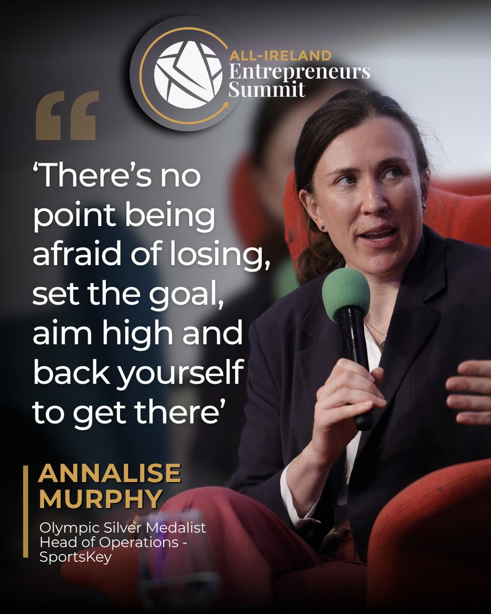 All-Ireland Entrepreneurs Summit (@all_iresummit) on Twitter photo ๐ฃ๏ธ Olympian <a href="/Annalise_Murphy/">Annalise Murphy</a> dropped a gem at #AIBFSummit - a lesson that sails far beyond sport and into business.
A key learning for our #BusinessAllStars ๐ซ ๐ฃ๏ธ Olympian <a href="/Annalise_Murphy/">Annalise Murphy</a> dropped a gem at #AIBFSummit - a lesson that sails far beyond sport and into business.
A key learning for our #BusinessAllStars ๐ซ
