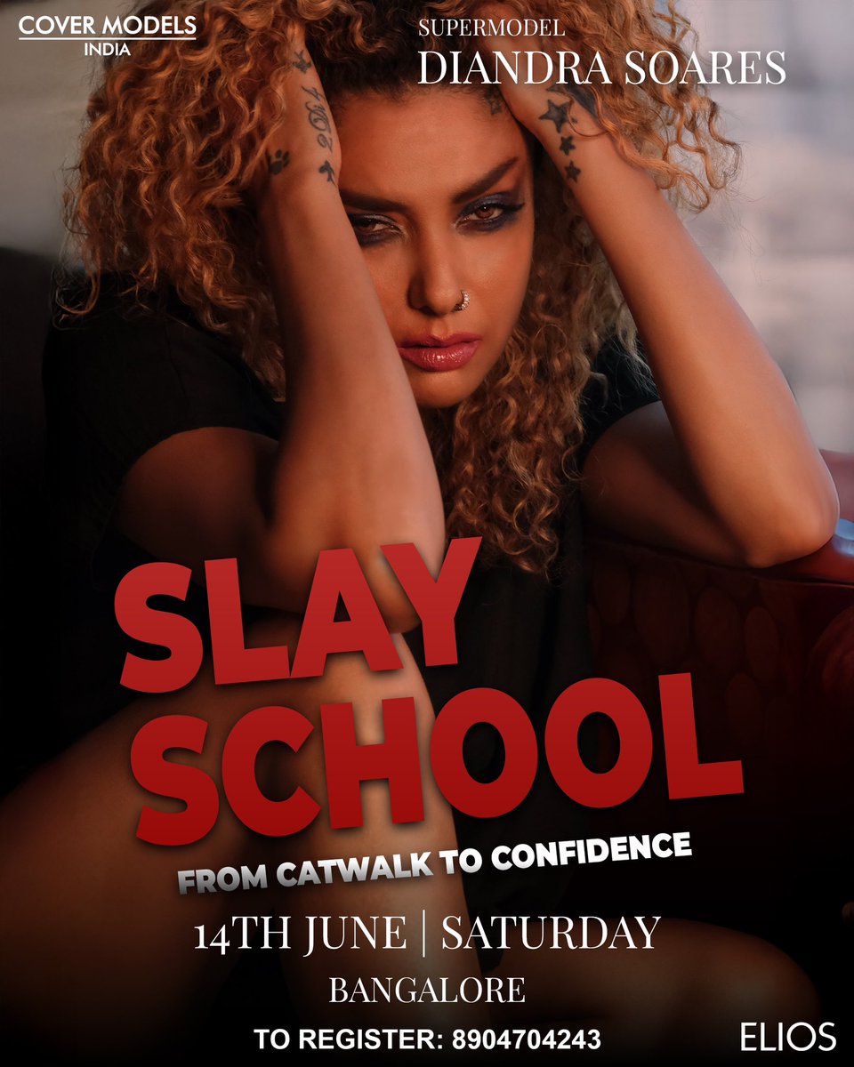 LakshmiRIyer's tweet image. She’s fierce. She’s iconic. She’s coming to Bangalore! 🔥 @diandrasoares13 
Diandra Soares x CoverModels India Workshop = UNMISSABLE.
Let’s slay. 💃💄

📍 14th June | Bangalore
📞 DM or call 8904704243 to register

#FashionWorkshop #SlayWithDiandra #ModelGoals