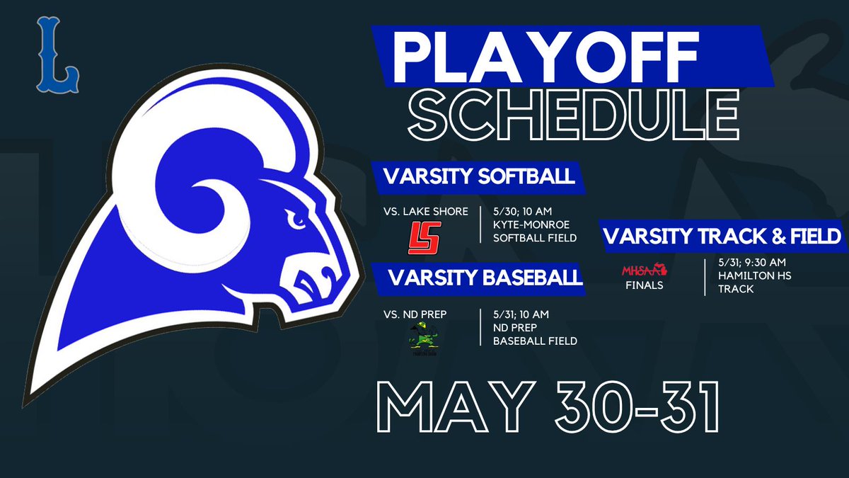 This weekend's playoff schedule
#wearelamphere