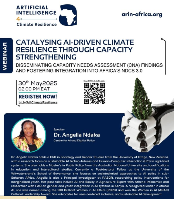 Africa Research & Impact Network (@arin_africa) on Twitter photo Increased data computing with AI requires high electricity consumption, causing a rebound effect that amplifies greenhouse gas emissions — <a href="/AKNdaka/">Angella Ndaka</a> (<a href="/WitsUniversity/">Wits University</a>)
#AI4Climate #ClimateResilience #ClimateAction #NDCs3_0 Increased data computing with AI requires high electricity consumption, causing a rebound effect that amplifies greenhouse gas emissions — <a href="/AKNdaka/">Angella Ndaka</a> (<a href="/WitsUniversity/">Wits University</a>)
#AI4Climate #ClimateResilience #ClimateAction #NDCs3_0