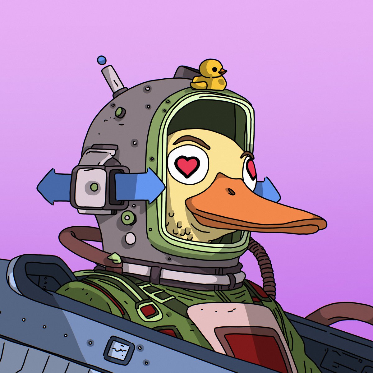 The second drop of the NFT will include a collaboration with other artists! Thanks to my friends, they have prepared amazing unique Duckheads in their own style!

Here is the first awesome work from <a href="/subwwaym/">Subwway</a> that will be available soon!