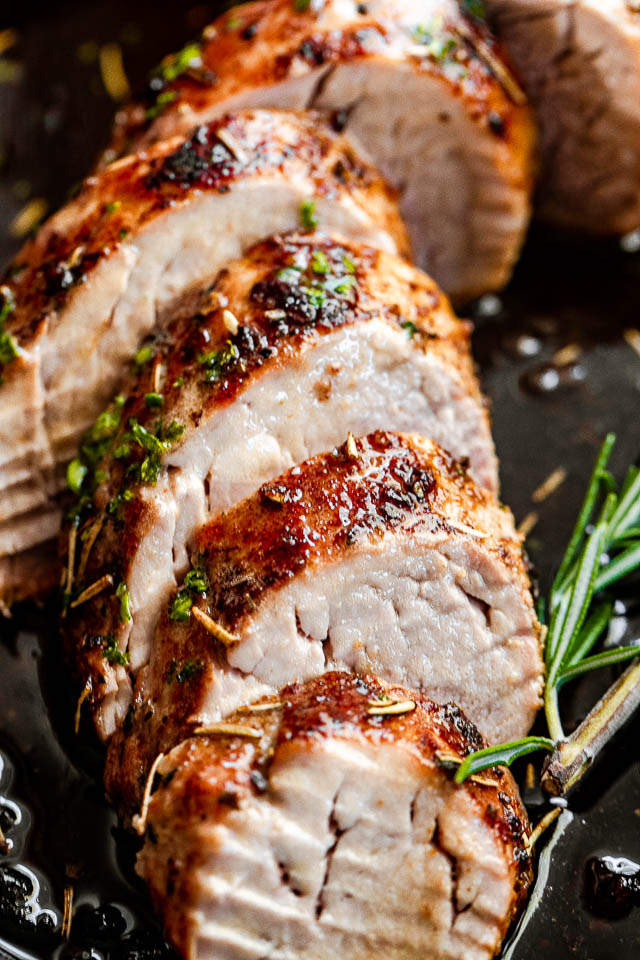 This Instant Pot Pork Tenderloin is so juicy and tender! Infused with rosemary, garlic, Dijon mustard, and maple syrup, it creates a delicious dinner served with a rich gravy.  #recipes #dinner  diethood.com/instant-pot-ga…