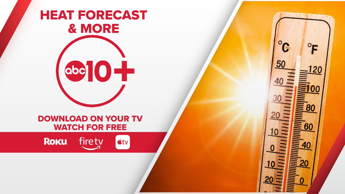 It's going to be a hot one! Expect extreme and record heat today.  Follow the latest forecast on the ABC10+ TV streaming app. Here's how to get it for free: abc10.com/article/weathe…