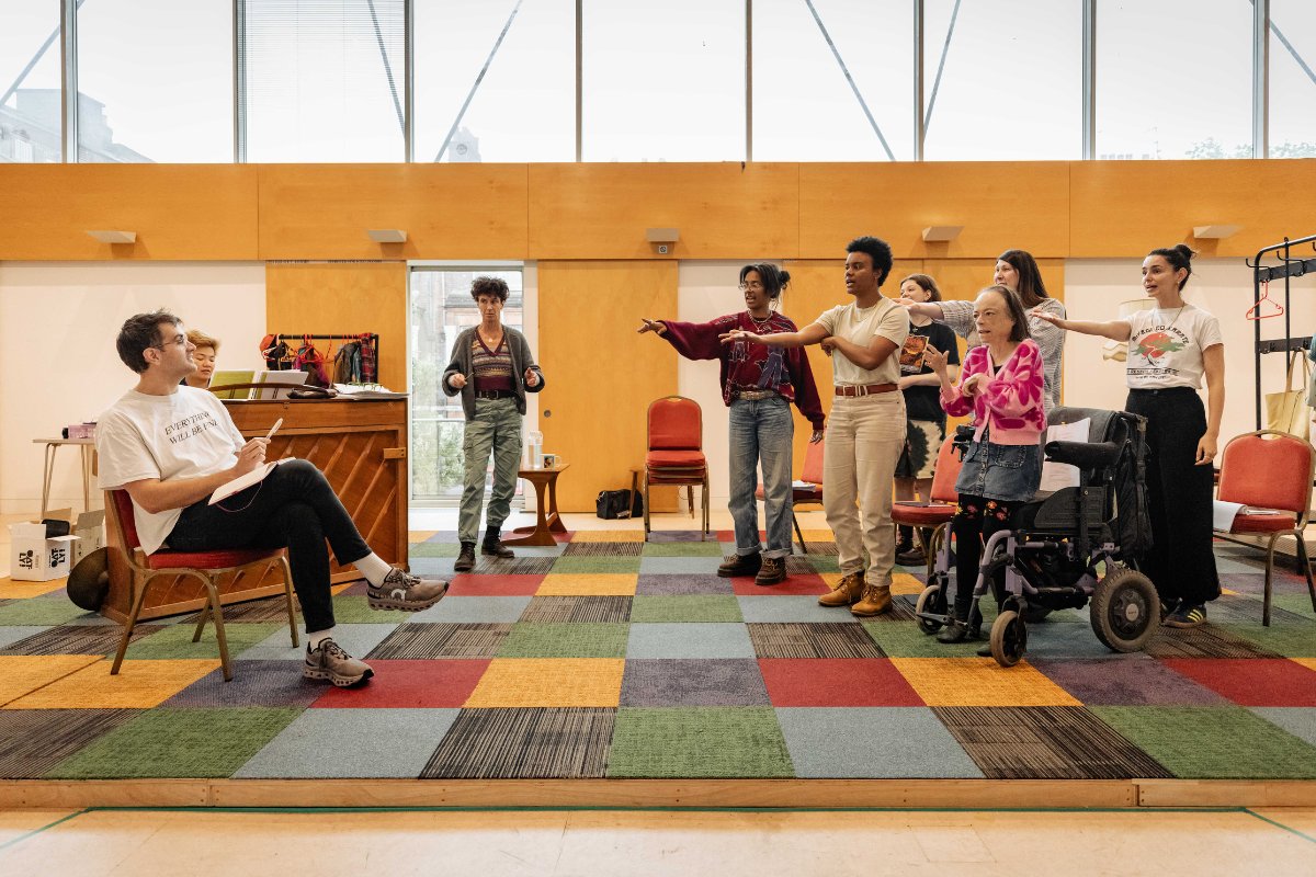 📸 Brand new photos!
 
Catch a glimpse of everyone’s favourite lesbian choir in rehearsals. 
  
The Ministry of Lesbian Affairs begins performances on 13 July |  bit.ly/TMOLA_X
 
📸 Mark Senior.
