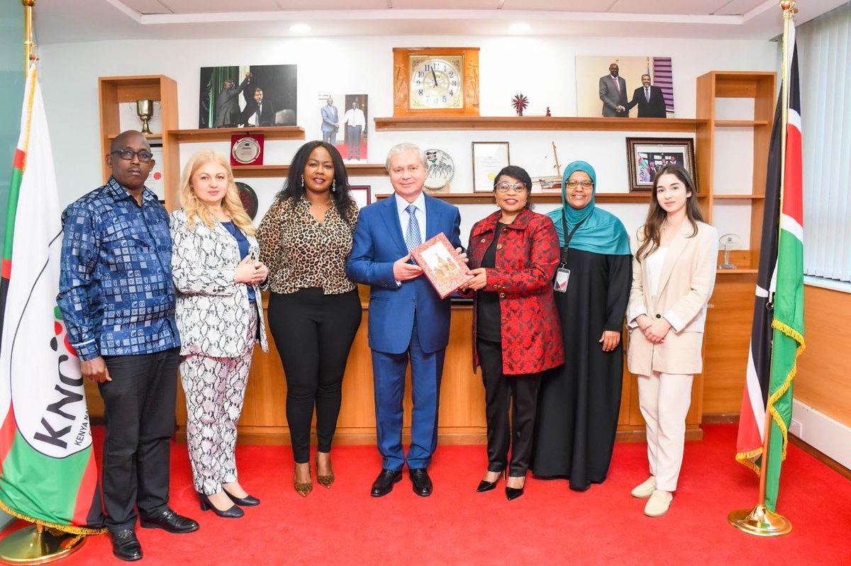 Earlier today, the Kenya National Chamber of Commerce and Industry (KNCCI), led by Executive Director Ms. Lucy Muchoki and Director of Economic Diplomacy Ms. Cynthia Nyawira, hosted a high-level delegation from the Government of Moscow. The delegation was led by Mr. CHEREMIN