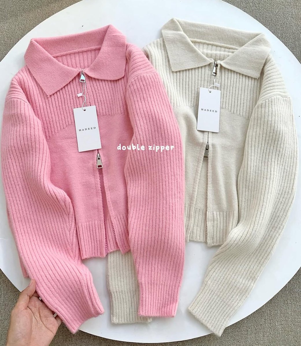 myorensarea's tweet photo. cantik banget pilihan warnanya 

haico zip knit 
https://t.co/lH5SfLnTQc https://t.co/RX5jVubq6U