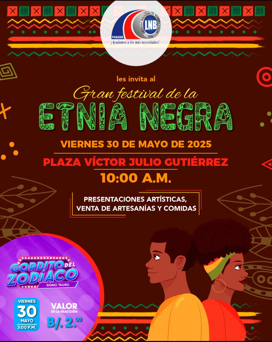 ¡Hoy juega el Gordito, Ven a la Plaza ! Desde las 10:00 am

Venta de comida afro🍛🥘, emprendedores y presentaciones artísticas🎶👯🏽‍♀️. 

¡¡¡Te Esperamos !!!