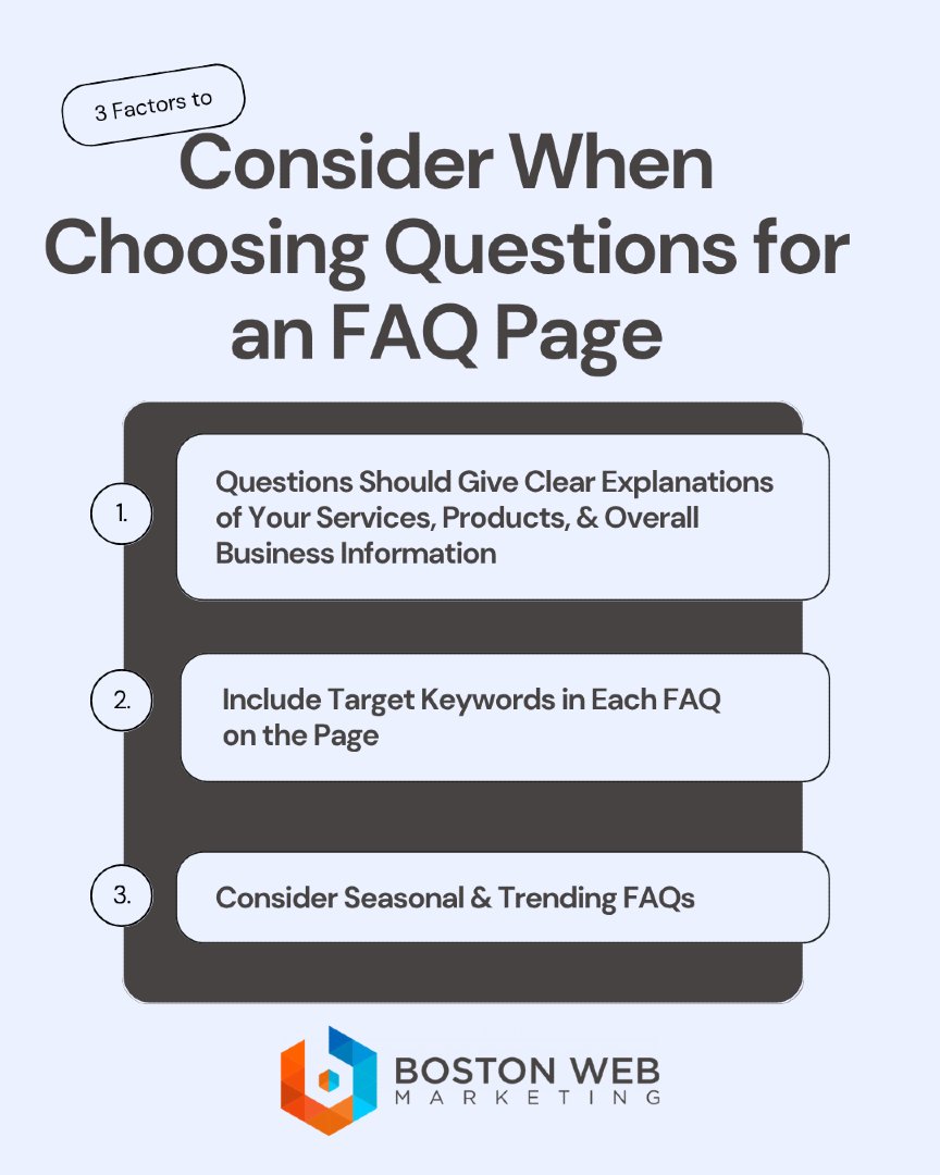 bostonwebmarket's tweet image. An optimized FAQ page boosts traffic, improves visibility, and keeps visitors informed. Click the link in bio to learn how to choose the right questions and enhance SEO with innovative strategies.
#FAQPage #BostonWebMarketing #SEOstrategy #WebsiteTips