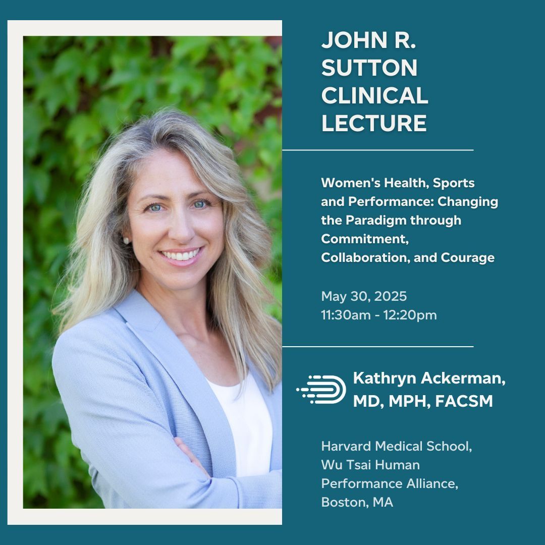 Wu Tsai Human Performance Alliance (@wutsaialliance) on Twitter photo The Wu Tsai Human Performance Alliance is at #ACSM25!
<a href="/DrKateAckerman/">Kathryn Ackerman</a> is giving the John R. Sutton Clinical Lecture today, May 30th at 11:30AM: "Women’s Health, Sports and Performance: Changing the Paradigm through Commitment, Collaboration, and Courage."
Come & connect! The Wu Tsai Human Performance Alliance is at #ACSM25!
<a href="/DrKateAckerman/">Kathryn Ackerman</a> is giving the John R. Sutton Clinical Lecture today, May 30th at 11:30AM: "Women’s Health, Sports and Performance: Changing the Paradigm through Commitment, Collaboration, and Courage."
Come & connect!