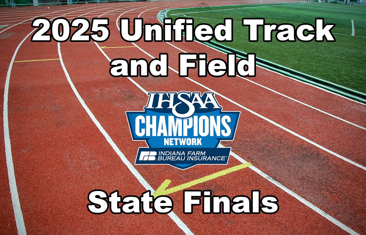 Champions Network (@ihsaatv) on Twitter photo This Saturday, join us for the 2025 <a href="/IHSAA1/">IHSAA</a> Unified Track and Field State Finals! We will have all the coverage starting at 11:00am ET on IHSAAtv.org! <a href="/brianclewis/">Brian Lewis</a> <a href="/BrianAvery52/">Brian Avery</a> <a href="/ChampsTogether/">Champions Together</a> <a href="/SOIndiana/">Special Olympics Indiana</a> This Saturday, join us for the 2025 <a href="/IHSAA1/">IHSAA</a> Unified Track and Field State Finals! We will have all the coverage starting at 11:00am ET on IHSAAtv.org! <a href="/brianclewis/">Brian Lewis</a> <a href="/BrianAvery52/">Brian Avery</a> <a href="/ChampsTogether/">Champions Together</a> <a href="/SOIndiana/">Special Olympics Indiana</a>