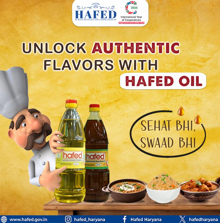 hafedharyana's tweet image. Crafted with care, for your well-being.
#HafedOil #NaturalGoodness #ColdPressed #HealthyLiving