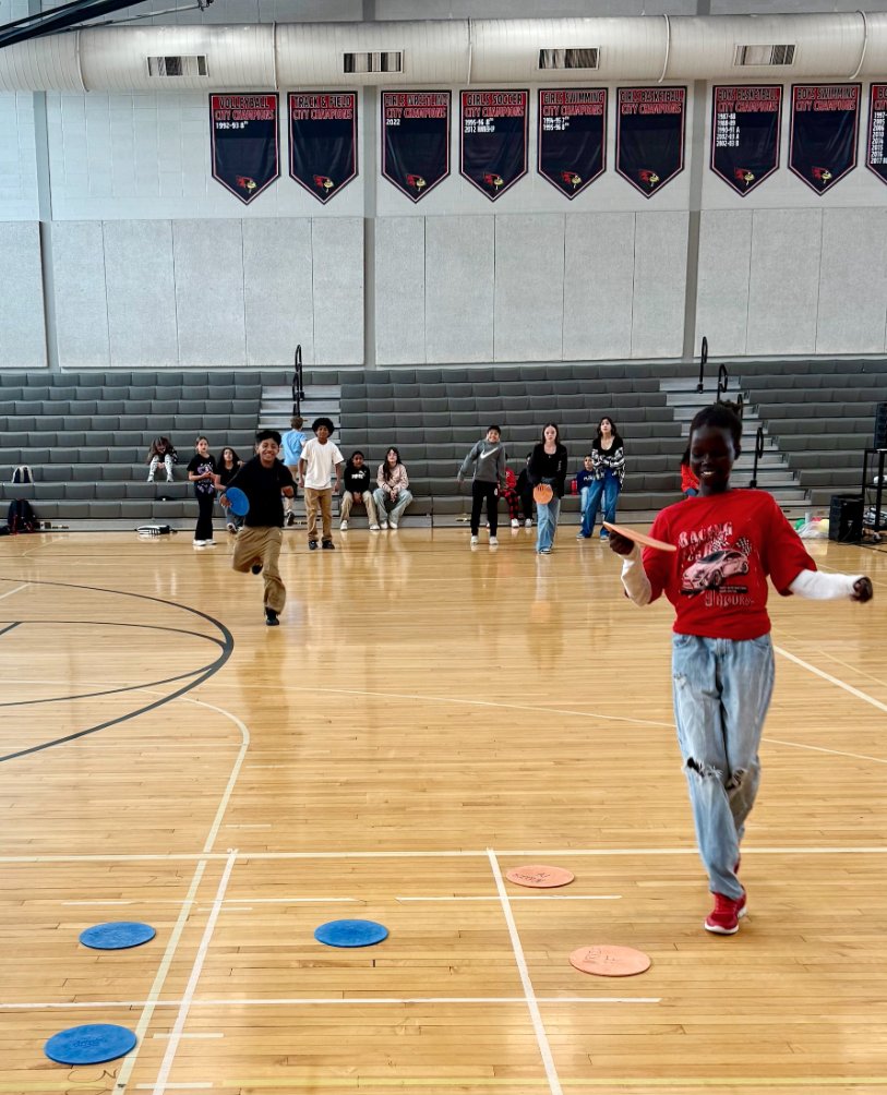 OPS_Norris's tweet photo. This week in Redbird Nation, we welcomed our new Redbirds to the nest! They are building new relationships, learning all about middle school, and discovering what it means to RISE! #WelcomeCamp #Respect #Integrity #Safety #Empathy #ItsARedbirdThing #GoRedbirds https://t.co/ywkXsLm7Ub