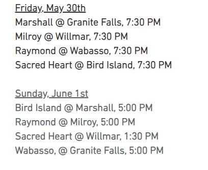 Full weekend for the Cornbelt League
