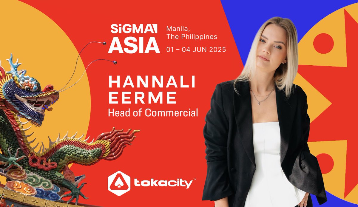 🌏 On the ground in Manila for SiGMA Asia 2025! 🇵🇭✨

From June 1st to 4th, our Head of Commercial, Hannali Eerme, will be representing Tokacity at one of Asia’s most dynamic iGaming gatherings — connecting with global leaders, exploring regional opportunities, and showcasing