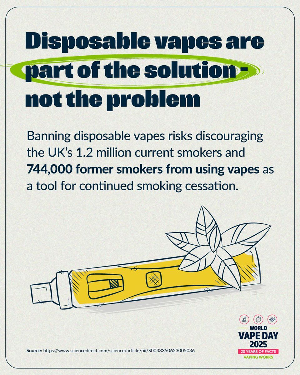 GeniuSquare's tweet image. We’re using this day to call on Nigeria’s policymakers: adopt science-backed harm reduction policies to address the health consequences of smoking.
#VapingWorks