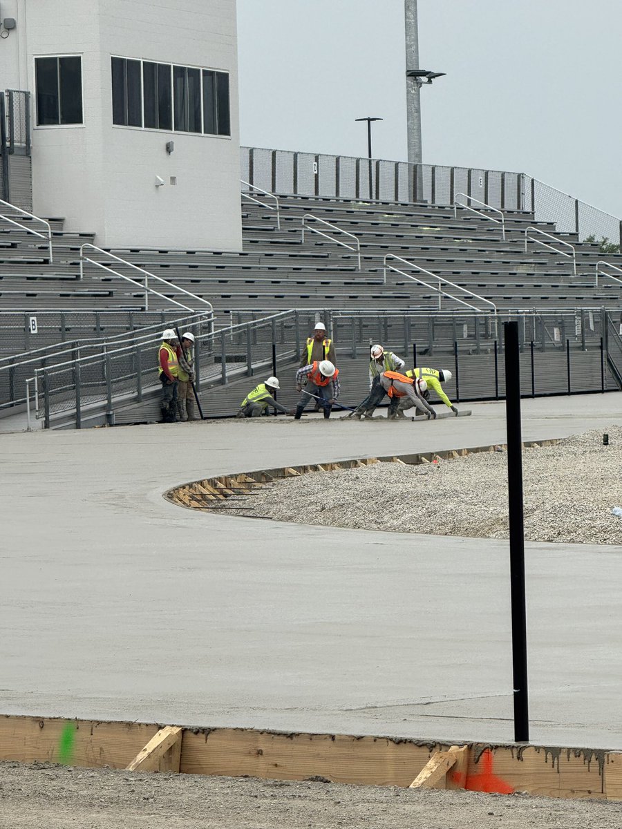 Track &amp; field renovation moving along! Can’t wait to see the finished product!