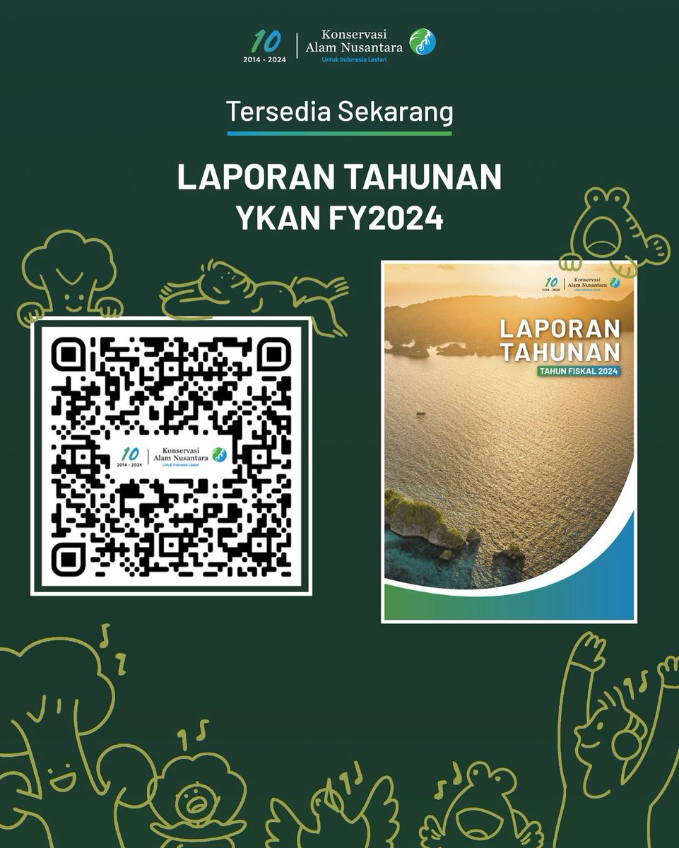 Terima kasih atas kerja sama dan dukungan yang besar untuk konservasi alam Indonesia!

Laporan Tahunan YKAN FY 2024 dapat diakses di ykan.or.id atau klik link di bio.

#UntukIndonesiaLestari
#KonservasiAlamNusantara
#YKAN