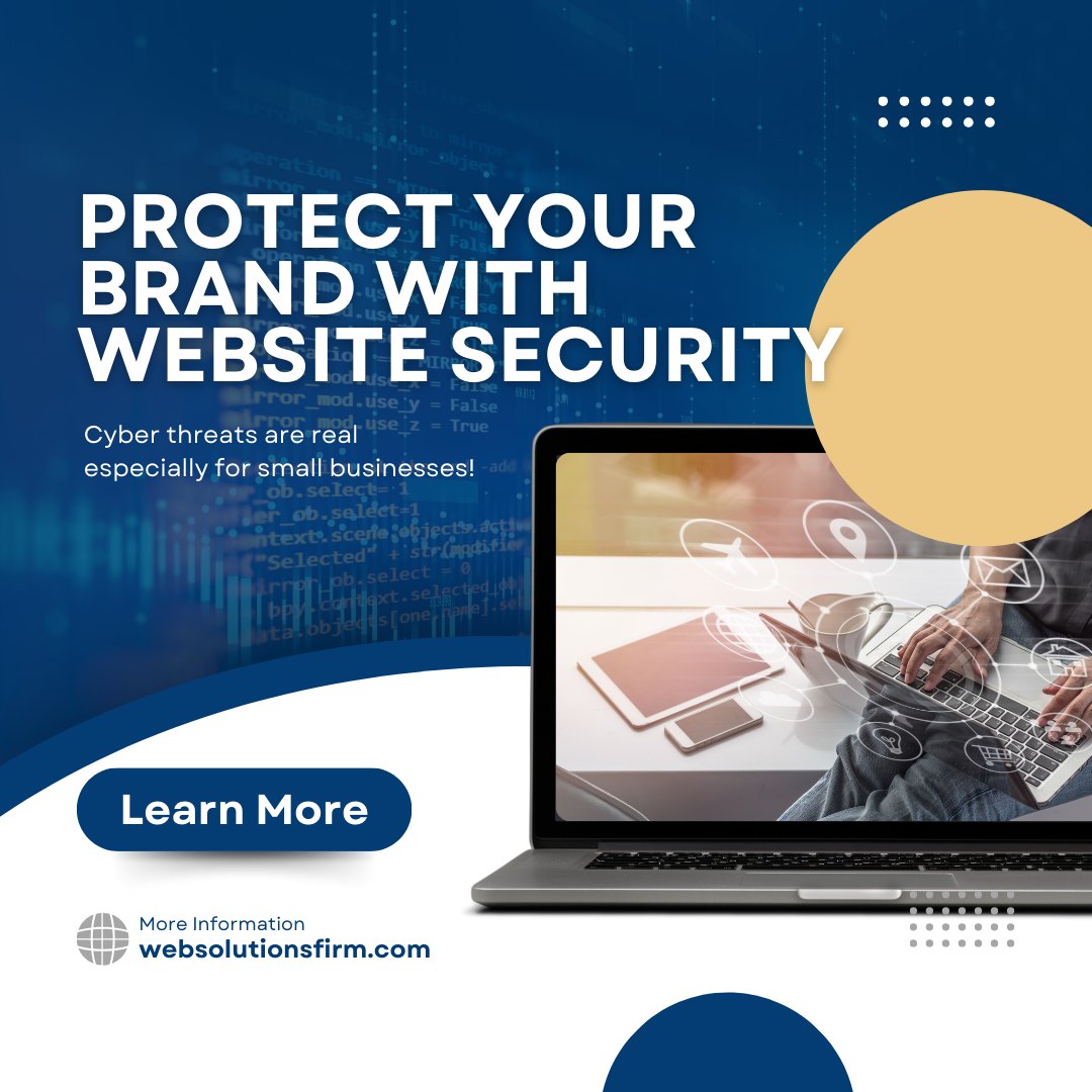 WebSolutionFirm's tweet image. At Web Solutions Firm, we ensure your business website is safe, secure, and always online – giving your clients peace of mind.

Contact us at (702) 722-0009
Visit websolutionsfirm.com

#websitesecurity #cyberprotection #lasvegaswebdesign #websolutionsfirm #digitalsafety