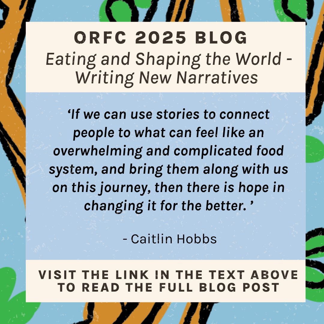 Our ninth Volunteer Blog post from ORFC25, written by Caitlin Hobbs, is live! 🌿

Read the full blog post now: orfc.org.uk/orfc25-eating-…