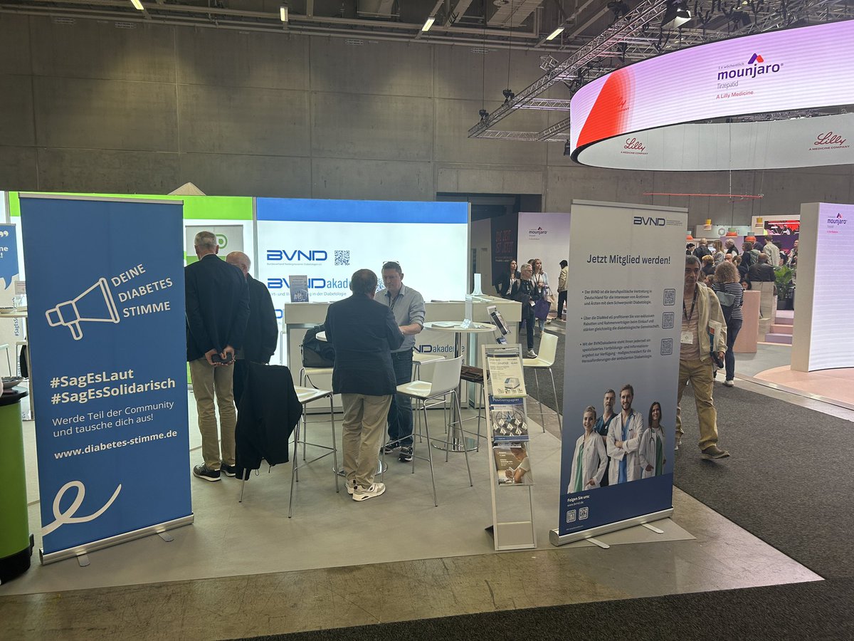 Bundesverband der Niedergelassenen Diabetologen (@bvnd_ev) on Twitter photo Neue Mitglieder, konstruktiver Austausch mit der Industrie, zahlreiche Gespräche mit dem Nachwuchs… auch in diesem Jahr setzt sich der <a href="/bvnd_eV/">Bundesverband der Niedergelassenen Diabetologen</a> auf dem <a href="/DDG_Tweets/">Deutsche Diabetes Gesellschaft</a> Kongress für die berufspolitischen Belange von Menschen mit Diabetes und diejenigen, die sie versorgen, ein. Neue Mitglieder, konstruktiver Austausch mit der Industrie, zahlreiche Gespräche mit dem Nachwuchs… auch in diesem Jahr setzt sich der <a href="/bvnd_eV/">Bundesverband der Niedergelassenen Diabetologen</a> auf dem <a href="/DDG_Tweets/">Deutsche Diabetes Gesellschaft</a> Kongress für die berufspolitischen Belange von Menschen mit Diabetes und diejenigen, die sie versorgen, ein.