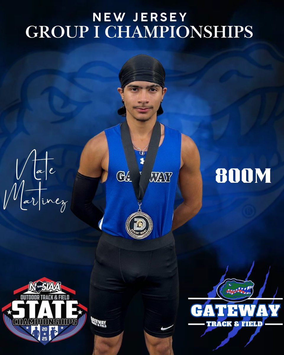 Meet the State Qualifiers:

Nate Martinez '26
Event: 800m

PR: 1:59.08
8th Seed in NJ Group I

Indoor Track School Record Holder in the 400m
#WeAreGateway
#BeGatorGreat
<a href="/GRHSGators/">Gateway Athletics</a>  
@gatewayregschooldistrict 
@grhs_2026