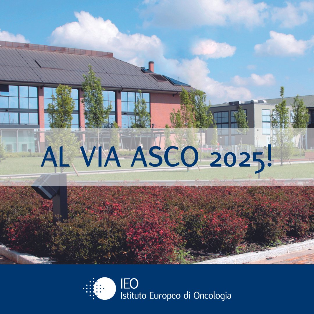 IEOufficiale's tweet image. Oggi avrà inizio a Chicago il Congresso Annuale dell’American Society of Clinical Oncology (ASCO), il più prestigioso evento mondiale dedicato ai professionisti dell’oncologia.
A tutti i partecipanti i migliori auguri di buon lavoro! 💙
#ASCO #IEO