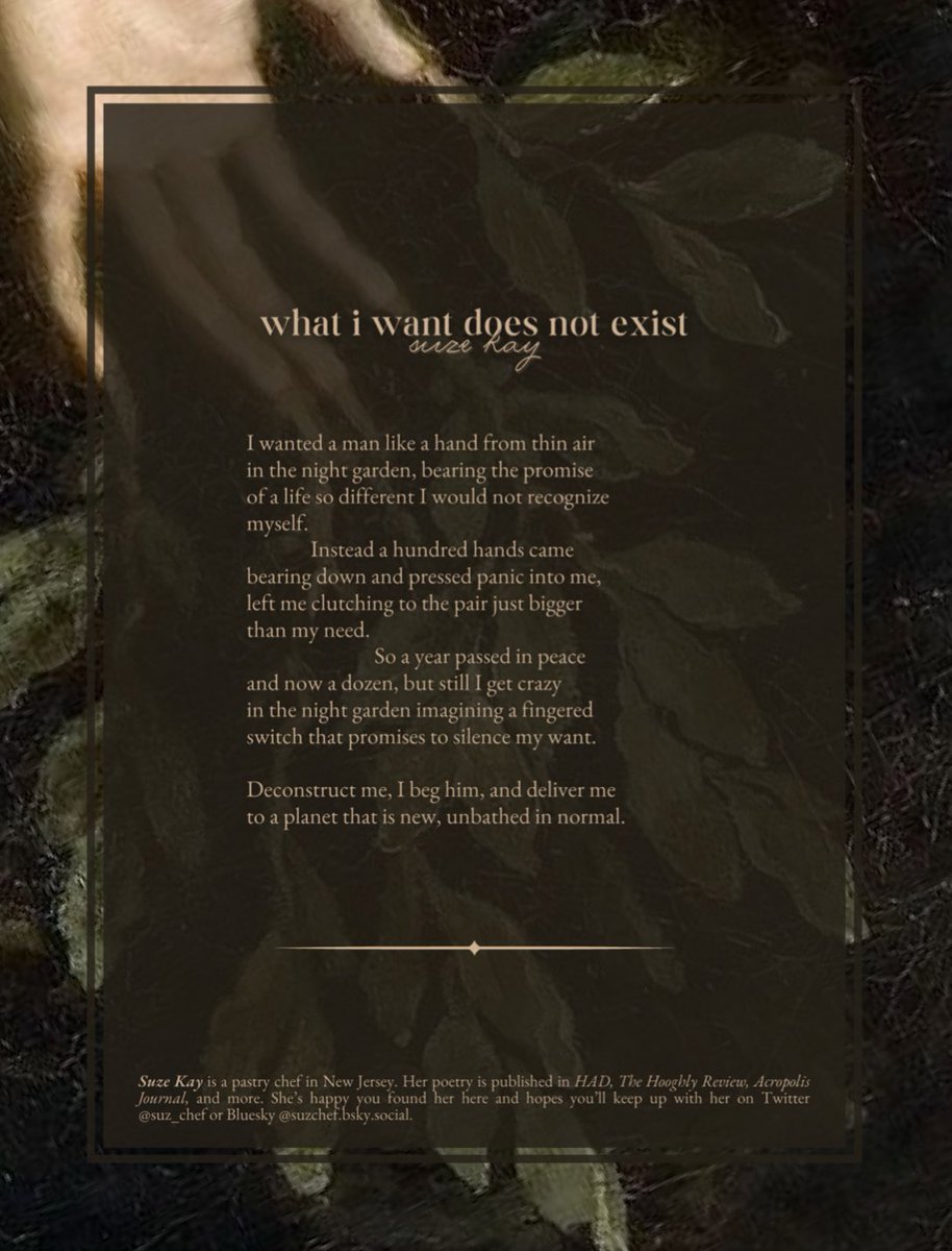 Suze Kay (@suz_chef) on Twitter photo Gratitude to <a href="/londemerelit/">londemere lit β issue iv subs open!! π</a> for choosing this poem and formatting it so beautifully! Go read their issue βdulcetβ for more π± Gratitude to <a href="/londemerelit/">londemere lit β issue iv subs open!! π</a> for choosing this poem and formatting it so beautifully! Go read their issue βdulcetβ for more π±