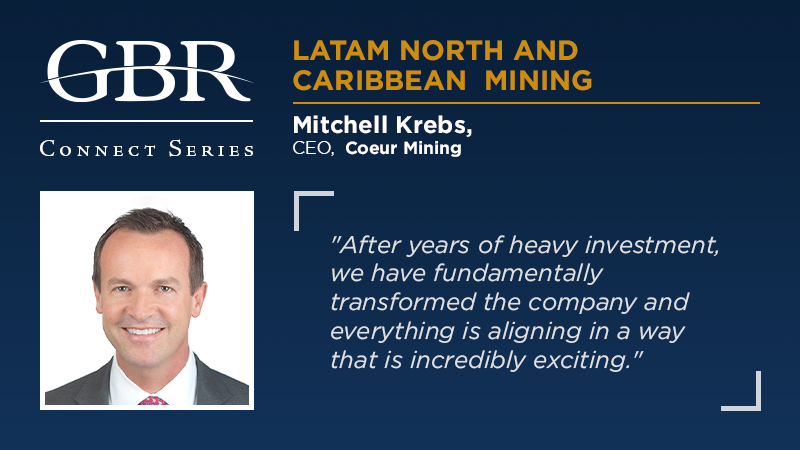 Global Business Reports (@gbreports) on Twitter photo Mitchell Krebs, CEO of <a href="/CoeurMining/">Coeur Mining</a>, comments on how record gold prices stimulate mergers and acquisitions.
Read the interview on our website👉 gbreports.com/interview/mitc…
#LatamNorthMining #Latam #Mining # #GBR #ConnectSeries Mitchell Krebs, CEO of <a href="/CoeurMining/">Coeur Mining</a>, comments on how record gold prices stimulate mergers and acquisitions.
Read the interview on our website👉 gbreports.com/interview/mitc…
#LatamNorthMining #Latam #Mining # #GBR #ConnectSeries