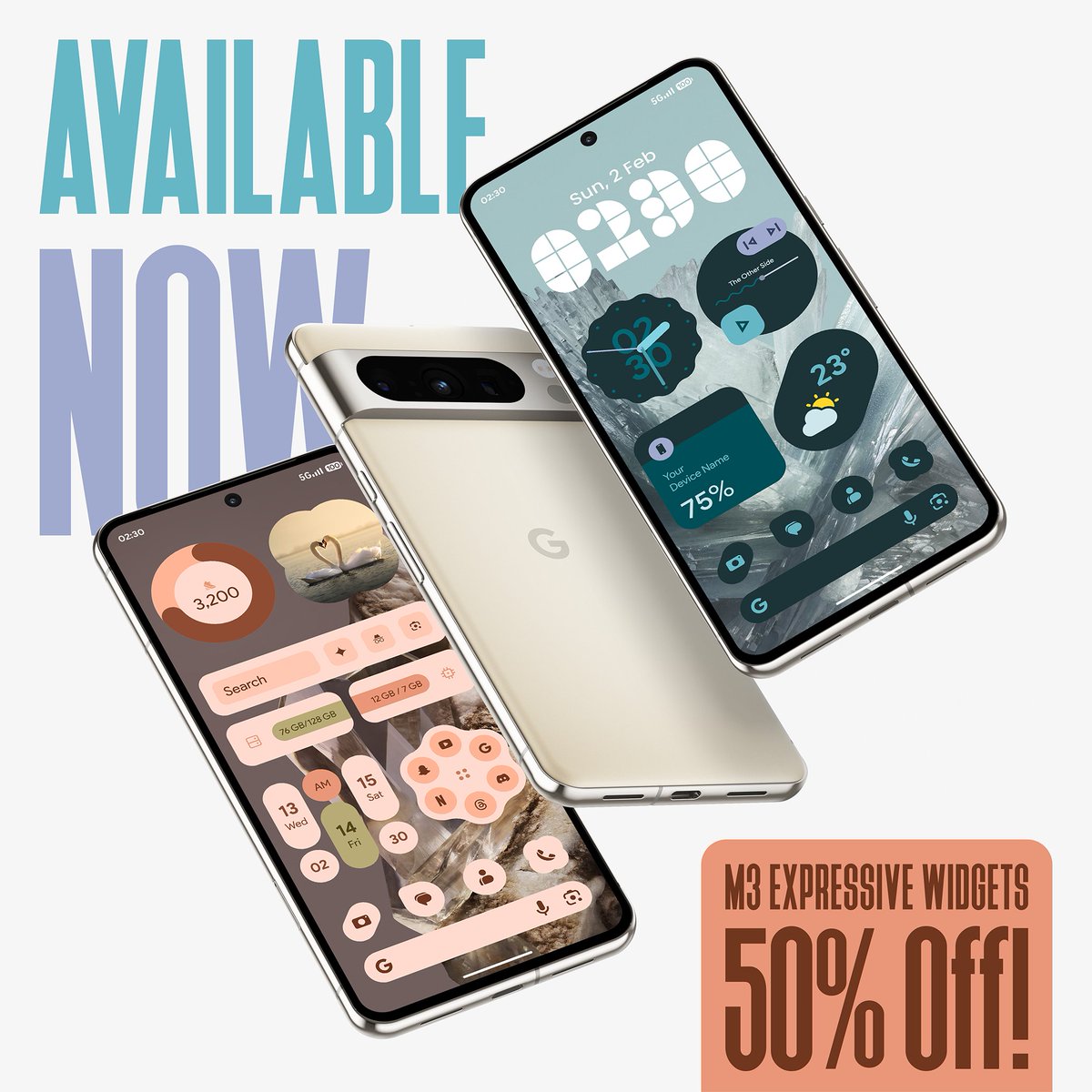 ArrowWalls's tweet image. M3 Widget Expressive is now available in all countries

No KWGT – responsive &amp;amp; square widgets with smooth drag-and-drop, works on all launchers.
play.google.com/store/apps/det…

🎁Giveaway  
Follow Me and @AppsLab_Co
10 promo codes for lucky retweets and comments.