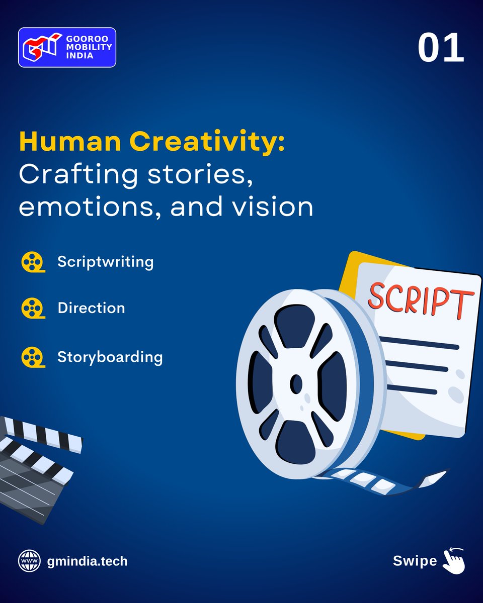 GMIndiaOfficial's tweet photo. 🎥 Human Creativity × AI Tools = The Future of Storytelling
At GMIndia, we're blending tech with imagination to reshape how stories are told.
#aiinfilmmaking #gmindiatech #creativityandai #aiforcreators #storytech #humanaiplus #filmmakinginnovation #digitalstorytelling https://t.co/AfjuPdS1kS