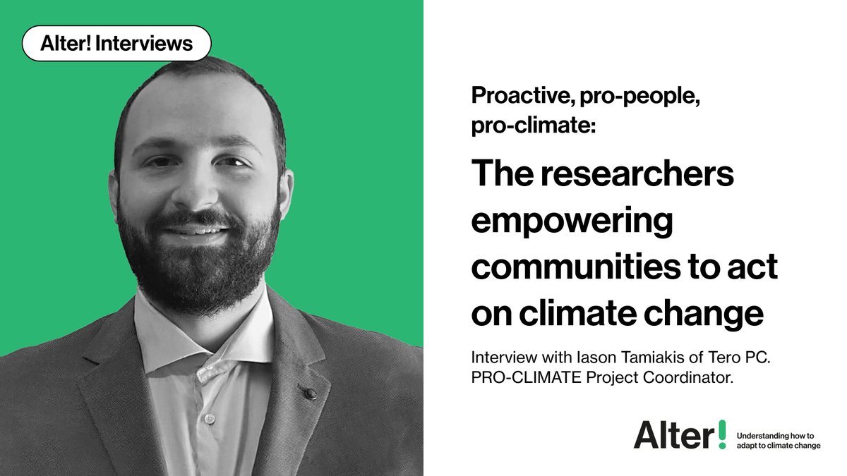 Can communities lead on #ClimateChange? 🤔<a href="/PRO_CLIMATE_EU/">PRO-CLIMATE</a> thinks so! They're uniting citizens &amp; experts for co-creation of local solutions! 🌱🤝

Read the interview with <a href="/IasonTamiakis/">tamiakis iason</a> to see how communities are pioneering resilience 👉shorturl.at/YxdfF 

#MAIAProject