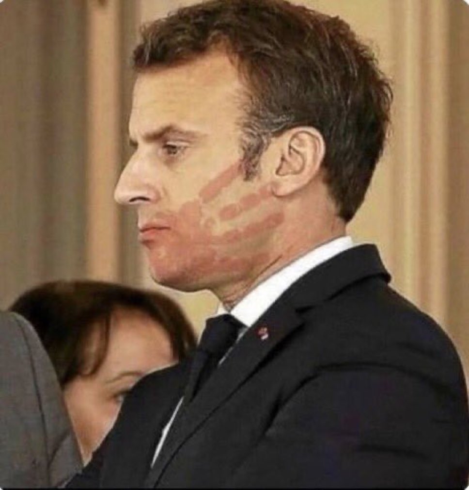 A partir de hoy cada vez que suba una declaración de Macron, lo haré con esta foto, ¿les parece?