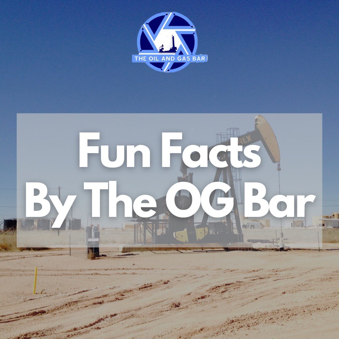 TheOilandGasBar's tweet image. Kick off your weekend with some Fun Facts about the energy sector😊😊

#FunFactsFriday
#TheRefiners
#TheOilandGasBar