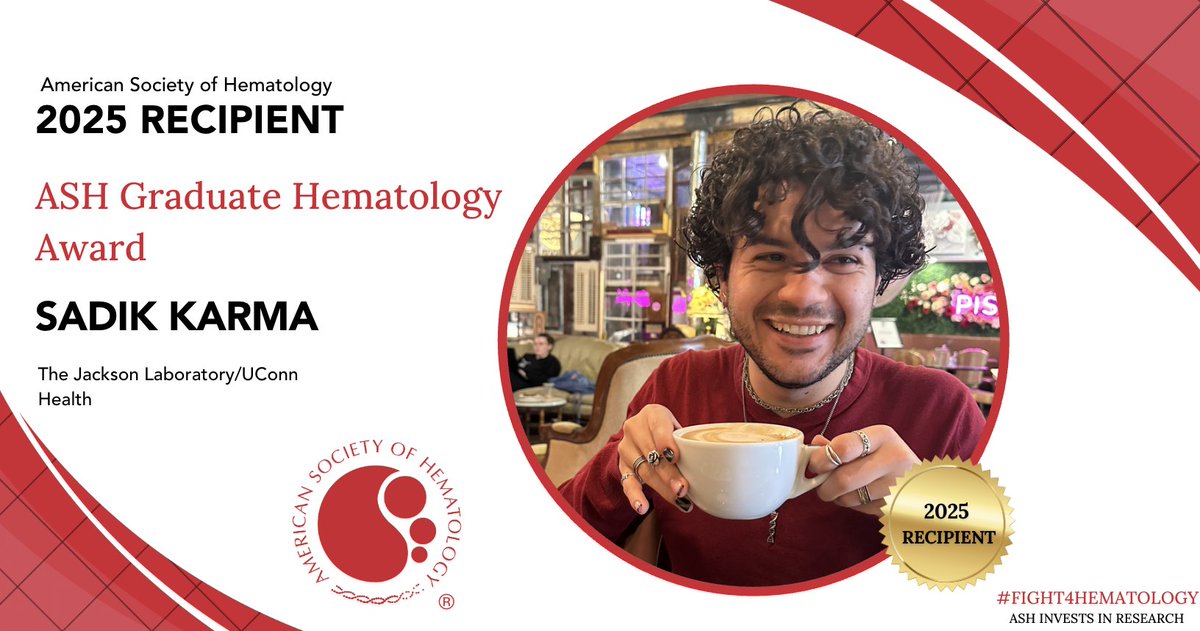 Congratulations to our very own, Sadik Karma <a href="/SKarma82287/">Sadik Karma</a> for being selected by <a href="/ASH_hematology/">ASH</a> to receive the ASH Graduate Hematology Award (AGHA)! #ASHAwards