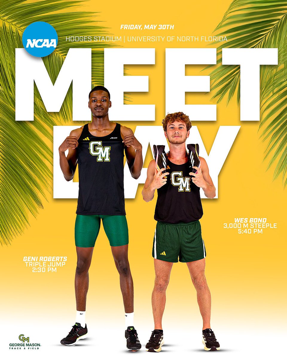 Geni and Wes take center stage today for Day 3️⃣ of the NCAA First Round

📊Live Results: flashresults.ncaa.com/Outdoor/2025/F…
🎥Watch Live (ESPN+): espn.com/watch/roadbloc…