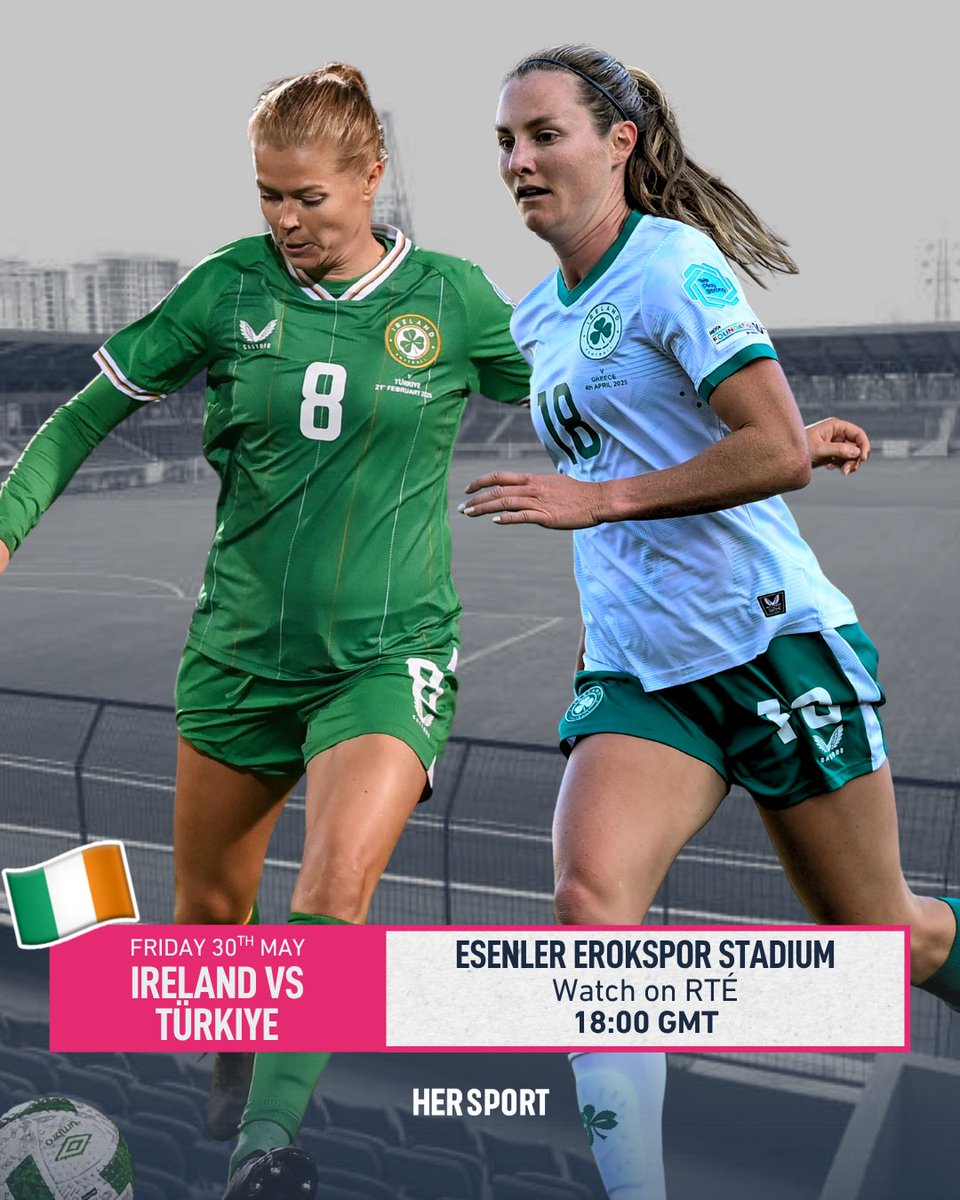In February, Ireland beat Türkiye 1-0 in Tallaght Stadium. Today, they play the return fixture in Istanbul as they hope to keep their promotion hopes alive.

You can watch the match live on RTÉ from 18:00!

Wish the girls good luck below - they might see it! 👀

#COYGIG