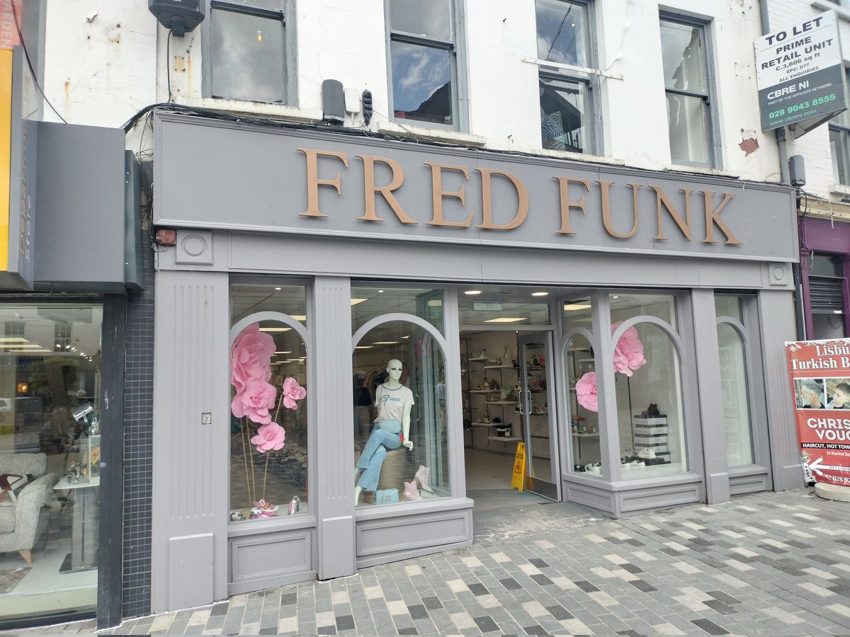 Welcome to Bow Street, Lisburn to  boutique ladies shoe and accessories shop, Fred Funk! fredfunk.co.uk