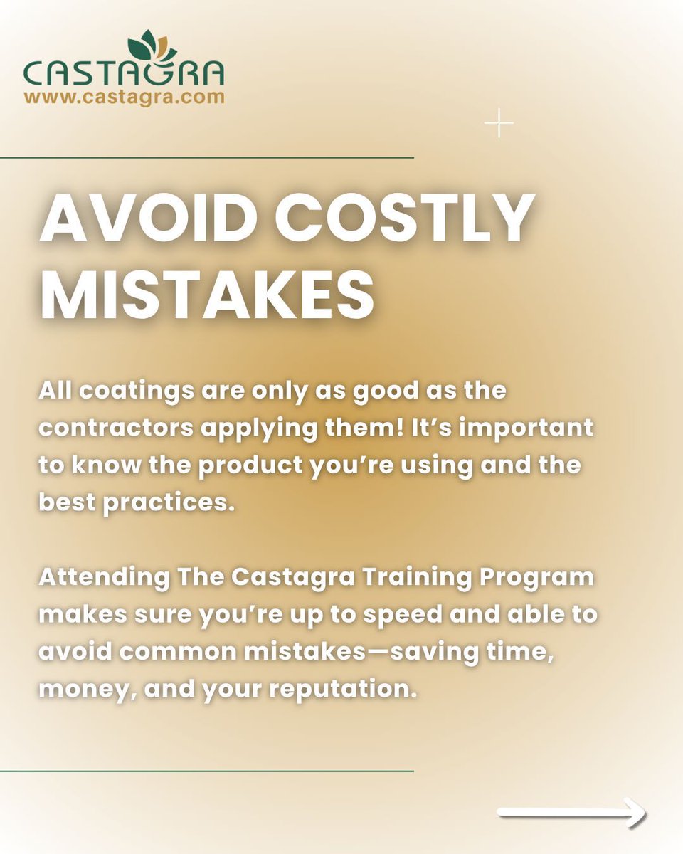 Why should you register for The Castagra Training Program?

Learn more about becoming a Castagra Certified Applicator or Castagra Licensed Company at castagra.com/training 

#roofing #roofers #roofingindustry #roofcoating