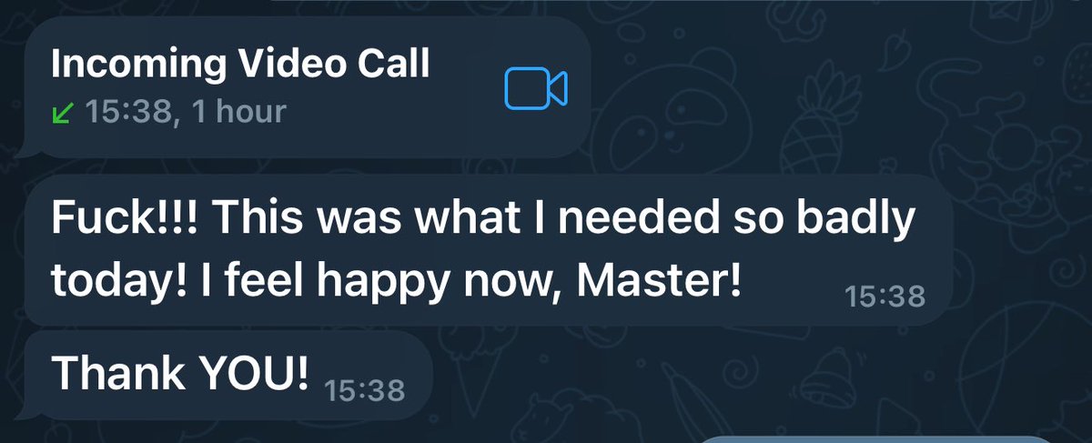 Just poppered and more things up one of my new boys on telegram and had him moaning over my perfection