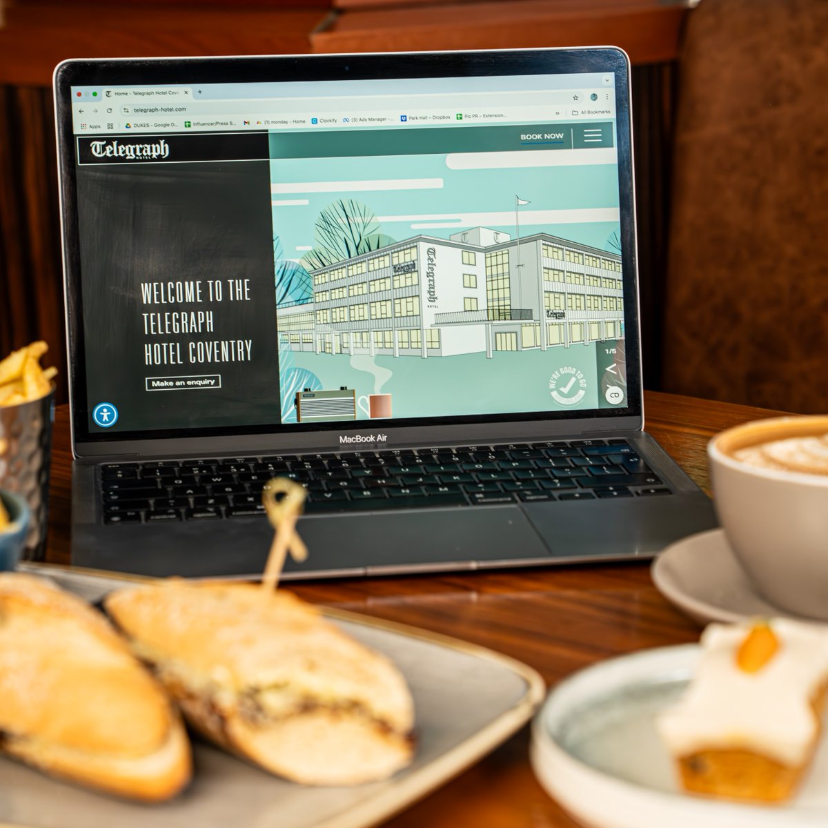 Work from home? Pfft, not when you can work from the Telegraph! 💻

Boost your productivity in style with our ‘Nine to Thrive’ offer. For just £19.95, enjoy:

☕ Unlimited tea &amp; coffee
🥪 A delicious sandwich &amp; fries
🍰 A sweet treat to keep those ideas flowing